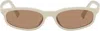Miu Miu Off-white Miu Regard Sunglasses