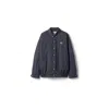 Miu Miu Oversized Canvas Shirt Jacket In Multi
