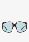 Miu Miu Miu Ombre Chocolate Sunglasses Women In Brown