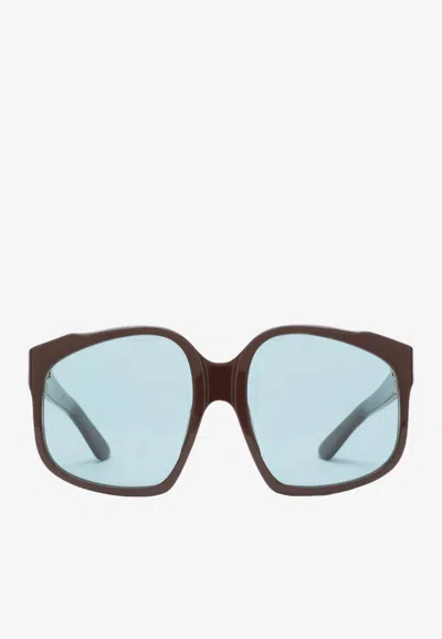 MIU MIU OMBRE SQUARE SUNGLASSES
