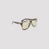 Miu Miu Loden Striated Brown Acetate Ombre Sunglasses