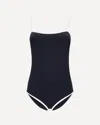Miu Miu Trimmed Spaghetti Straps Stretch Lingerie In Black