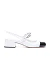 Miu Miu Open-heeled High Heels In White