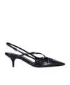 Miu Miu Open-heeled Sandals In Black