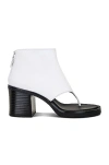 Miu Miu Show Thong Bootie In Bianco