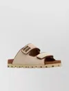 Miu Miu Canvas And Leather Sandals