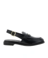 Miu Miu Open-toe Flat Sandals In Black