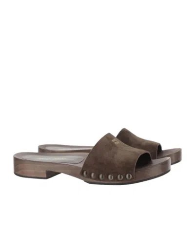 MIU MIU OPEN-TOE SLIPPERS
