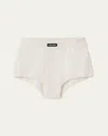 MIU MIU OPENWORK CASHMERE SILK SHORTS