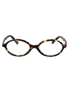 Miu Miu Havana Miele Acetate Glasses In Multi