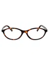 Miu Miu Havana Miele Acetate Glasses In Brown