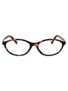 Miu Miu Havana Miele Acetate Glasses In Brown