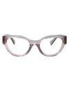 Miu Miu Malva Trasparente Acetate Glasses In Neutral
