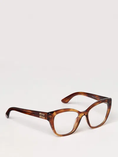 Miu Miu Optical Frames Woman Beige