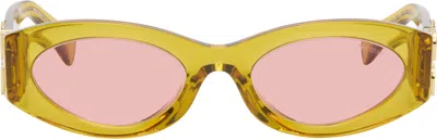 Miu Miu Orange Miu Glimpse Sunglasses