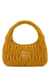 Miu Miu Orange Suede Handbag