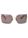 Miu Miu Oro Metal Sunglasses In Brown