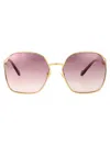 Miu Miu Oro Metal Sunglasses In Gold