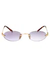 Miu Miu Round-frame Sunglasses In Pink