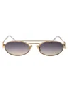 Miu Miu Oro Metal Sunglasses In Multi