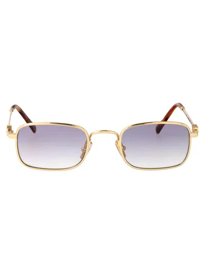 Miu Miu Oro Metal Sunglasses In Purple