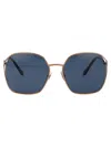 Miu Miu Oro Rosé Metal Sunglasses In Gold