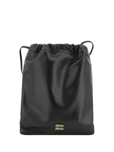 Miu Miu Clutch Bag In Black