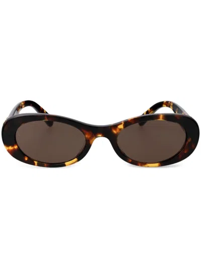MIU MIU OVAL-FRAME SUNGLASSES