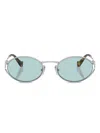 Miu Miu Woman Sunglass Mu 52ys In Blue