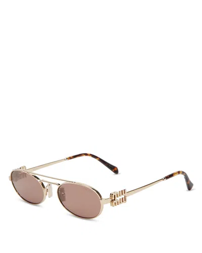 MIU MIU OVAL SUNGLASSES, 53MM