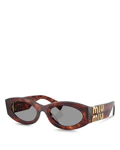 MIU MIU OVAL SUNGLASSES, 54MM
