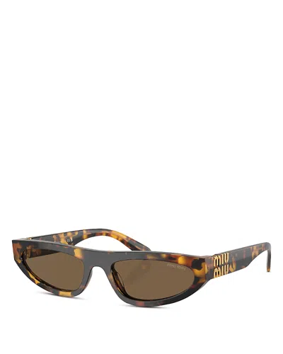 MIU MIU OVAL SUNGLASSES, 56MM