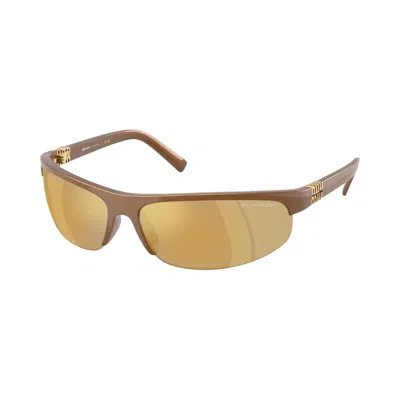 Pre-owned Miu Miu Oval Sunglasses 'brown' | Women's Size Onesize