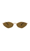 Miu Miu Regard Sunglasses In Gold