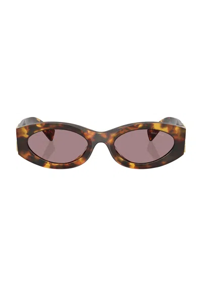 MIU MIU OVAL SUNGLASSES