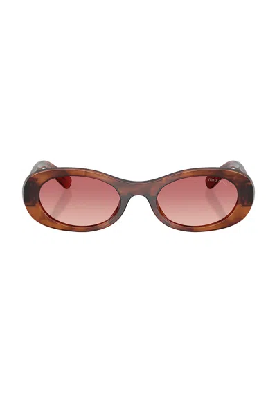 MIU MIU OVAL SUNGLASSES