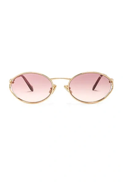 MIU MIU OVAL SUNGLASSES