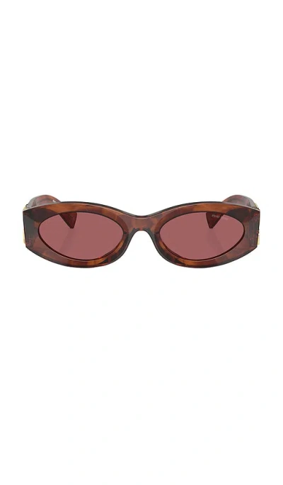 MIU MIU OVAL SUNGLASSES