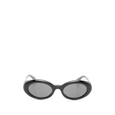Miu Miu Oval-frame Sunglasses In Black