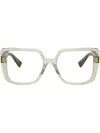 Miu Miu Oversize-frame Glasses In Nude