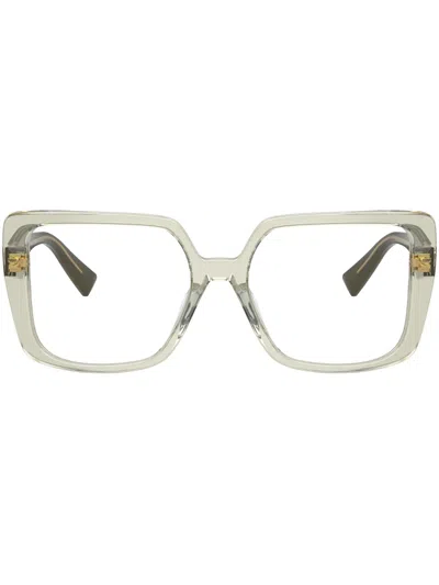 Miu Miu Oversize-frame Glasses In Nude