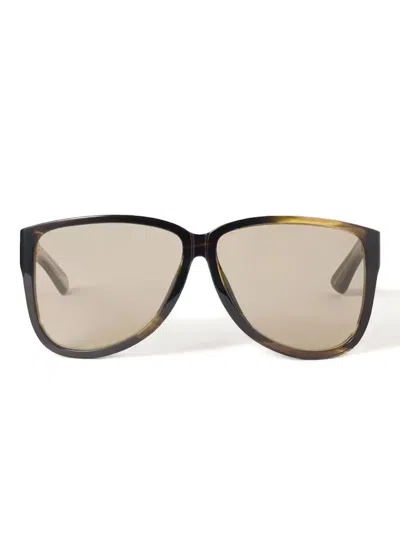 Miu Miu Oversize-frame Sunglasses In Green