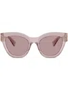 Miu Miu Oversize-frame Sunglasses In Purple