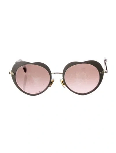 Pre-owned Miu Miu Oversize Gradient Sunglasses