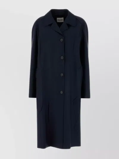 MIU MIU OVERSIZE MOHAIR BLEND OVERCOAT