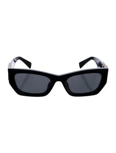 Pre-owned Miu Miu Oversize Tinted Sunglasses In Black