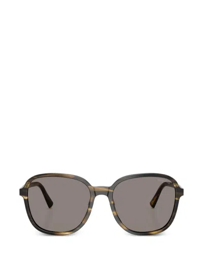 Miu Miu Oversized-frame Sunglasses In Brown