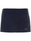 MIU MIU MIU MIU PADDED COTTON MINISKIRT