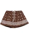 Miu Miu Mini Skirt In Brown