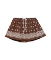 Miu Miu Mini Skirt In Brown